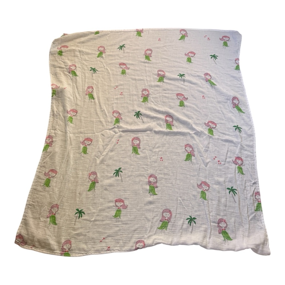 Hula Girl Throw Blanket